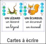 cartes à écrire